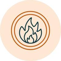 Flammable Vector Icon