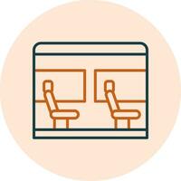 icono de vector de asiento