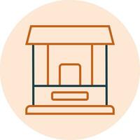 Ticket Window Vector Icon