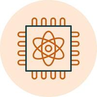 Quantum Computing Vector Icon