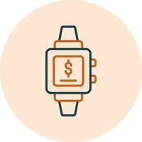 SmartWatch Payment Vector Icon