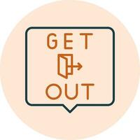 Get Out Vector Icon