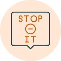 Stop It Vector Icon