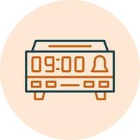 icono de vector de reloj digital