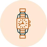 reloj, vector, icono vector