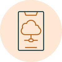 Cloud Data Vector Icon