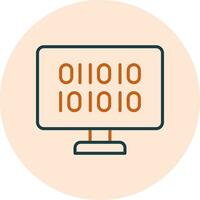 Binary Code Vector Icon