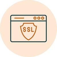 icono de vector de ssl