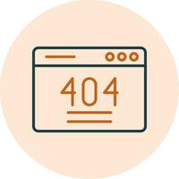 icono de vector de error 404