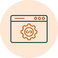 icono de vector de desarrollo web