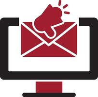 icono de vector de marketing por correo electrónico