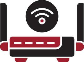 icono de vector de enrutador wifi