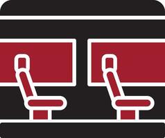 icono de vector de asiento