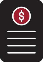 Bill Vector Icon