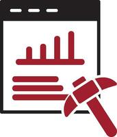 Data Mining Vector Icon