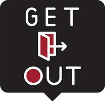 Get Out Vector Icon