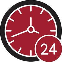 24 Hours Vector Icon