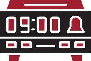 Digital Clock Vector Icon