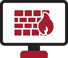 icono de vector de firewall