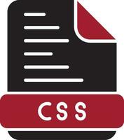 icono de vector de archivo css