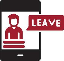 Leave Vector Icon