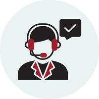 icono de vector de servicio al cliente