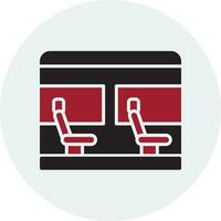 icono de vector de asiento