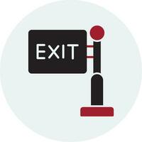 Exit Sign Vector Icon