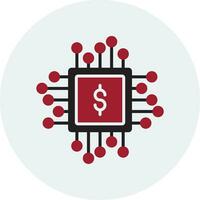 icono de vector de chip