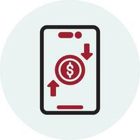 Online Money Transfer Vector Icon