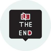 The End Vector Icon