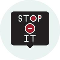 Stop It Vector Icon