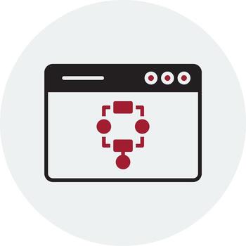 icono de vector de algoritmo