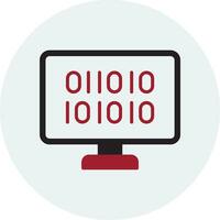 Binary Code Vector Icon