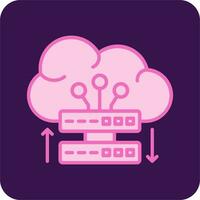 Cloud Server Vector Icon