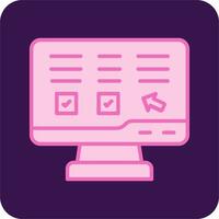 Online Lesson Vector Icon