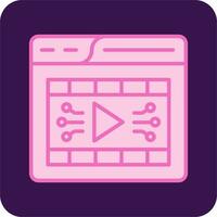 Video Player Vector Icon