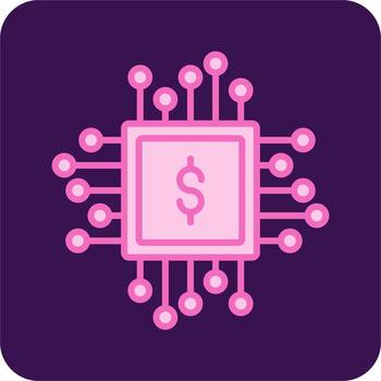 icono de vector de chip