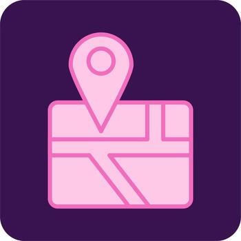 icono de vector de mapa