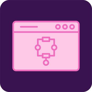 icono de vector de algoritmo