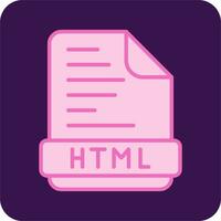 icono de vector html