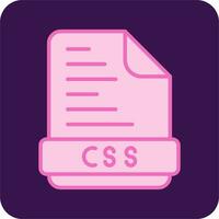 icono de vector de archivo css