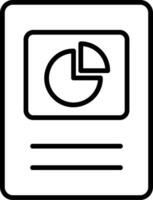 icono de vector de gráfico circular