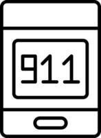 911 Call Vector Icon