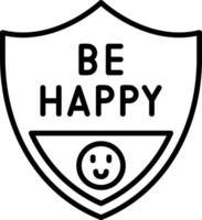 Be Happy Vector Icon