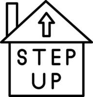 Step Up Vector Icon