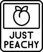 Just Peachy Vector Icon