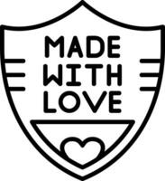 Made With Love Vector Icon