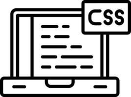 icono de vector de css