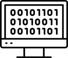 Binary Code Vector Icon